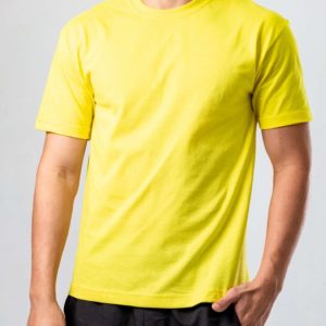 Camiseta Amarilla para Adulto Cuello Redondo