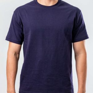 Camiseta Azul Marino para Adulto Cuello Redondo