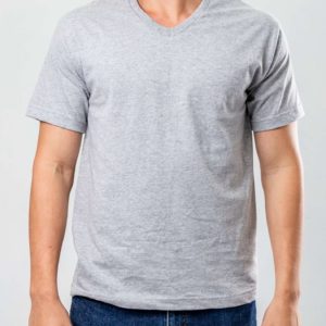Cuello V Gris Jaspeado - Ropa Interior