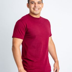Camiseta Vino para Adulto Cuello Redondo